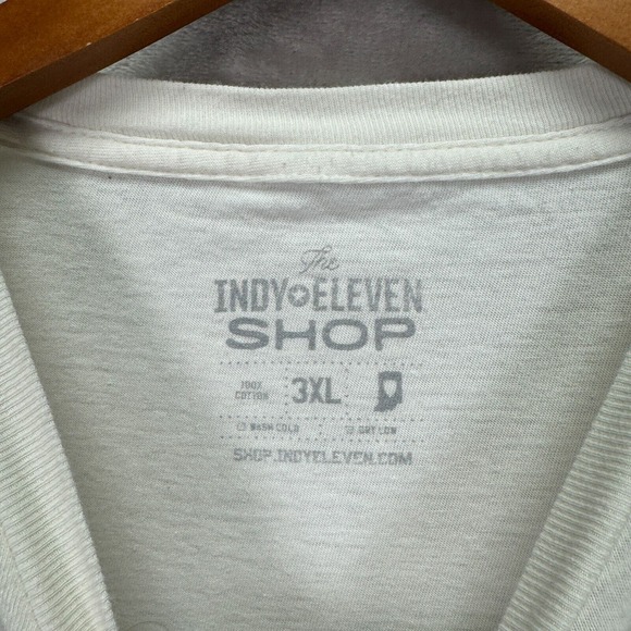 Indy Eleven Till I Die White Sports T-Shirt Soccer Futbol Indiana Adult 3XL - Picture 4 of 4